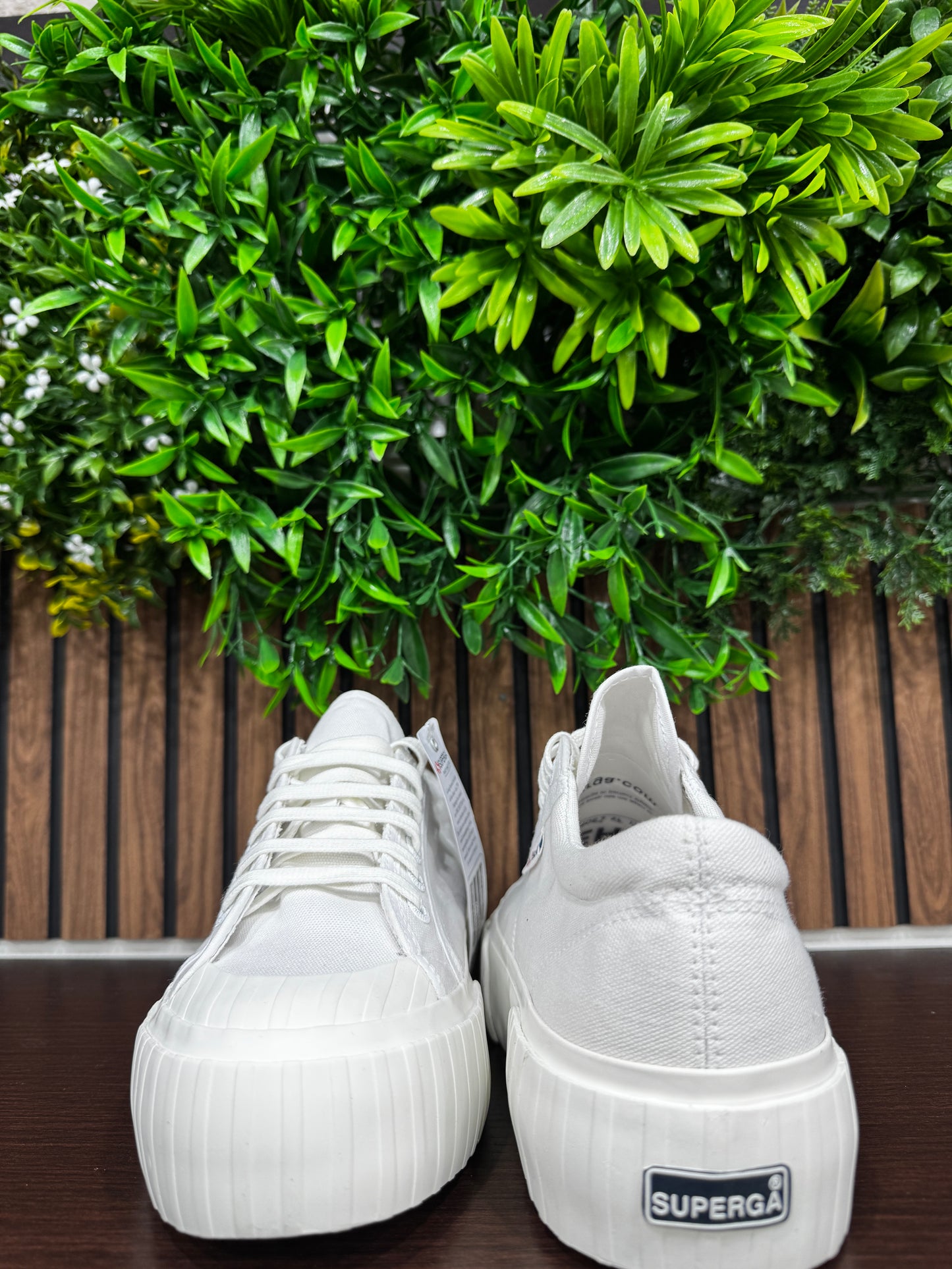 Superga low white