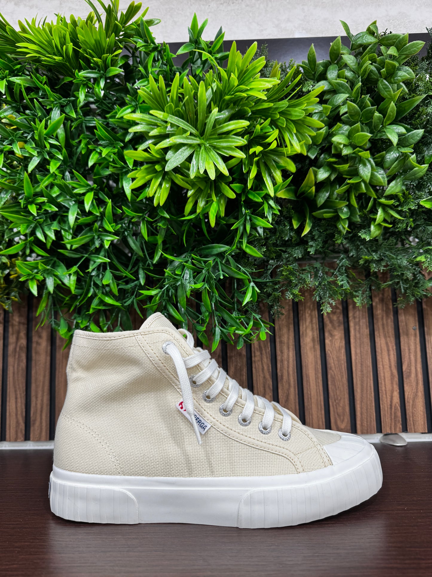 Superga high beige