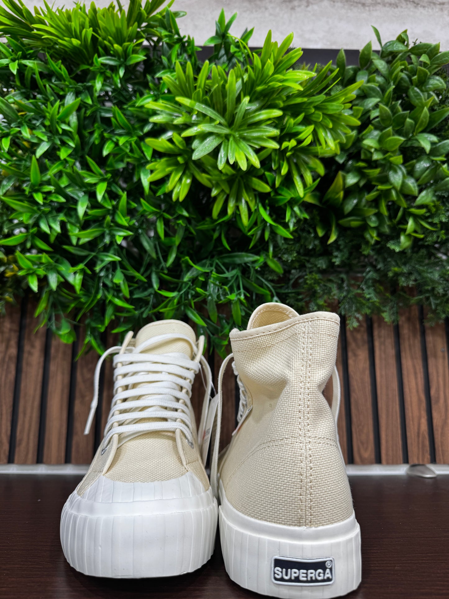 Superga high beige