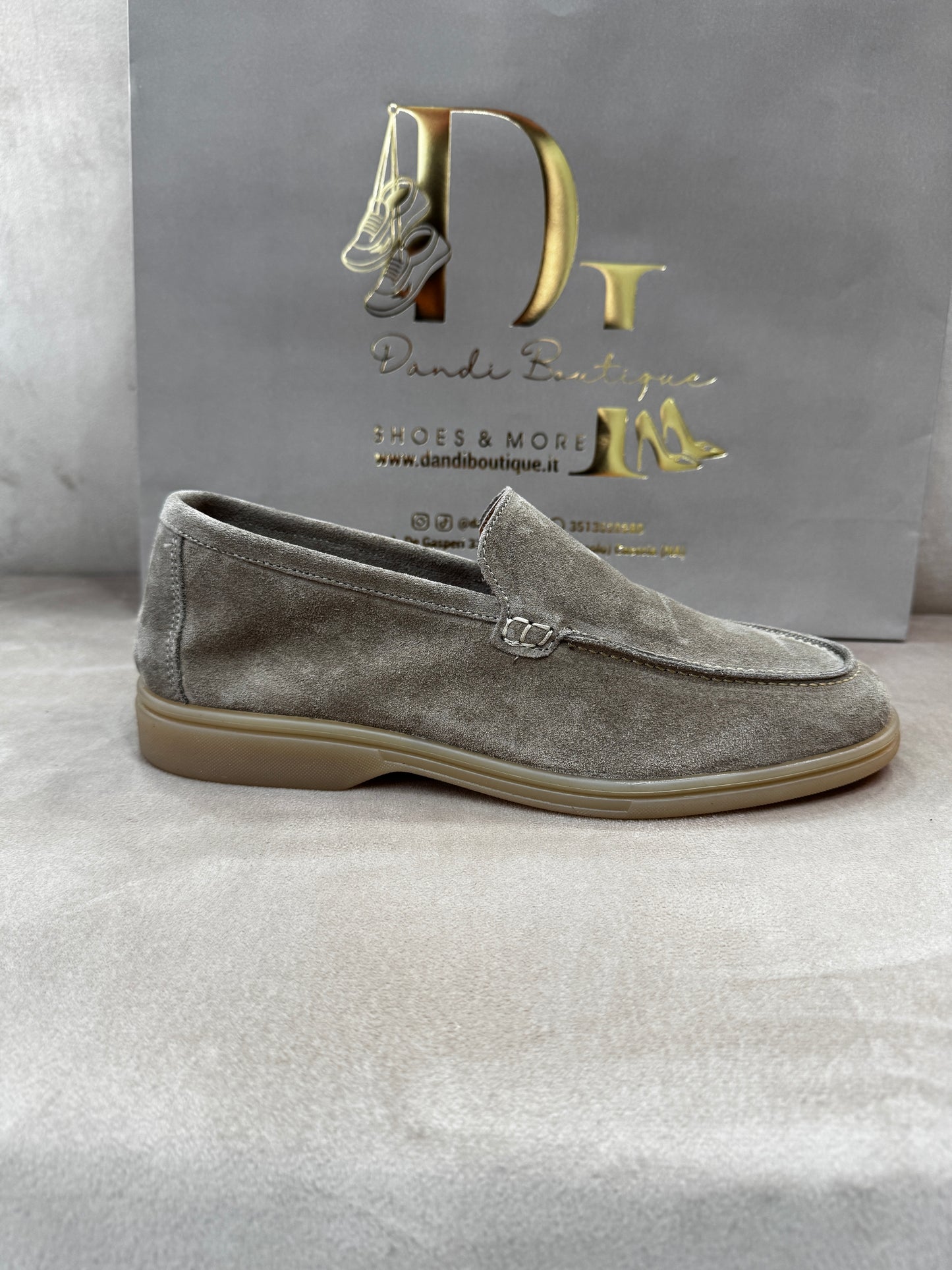 Mocassino mod.LoroPiana aut/inv Taupe