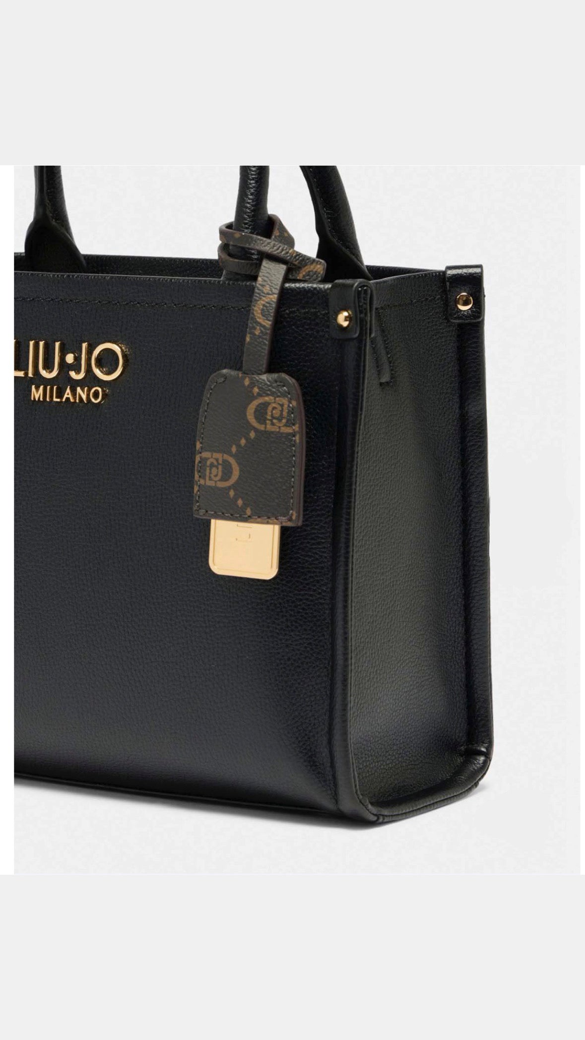 Borsa Liu Jo Black con ciondolo mono/gold