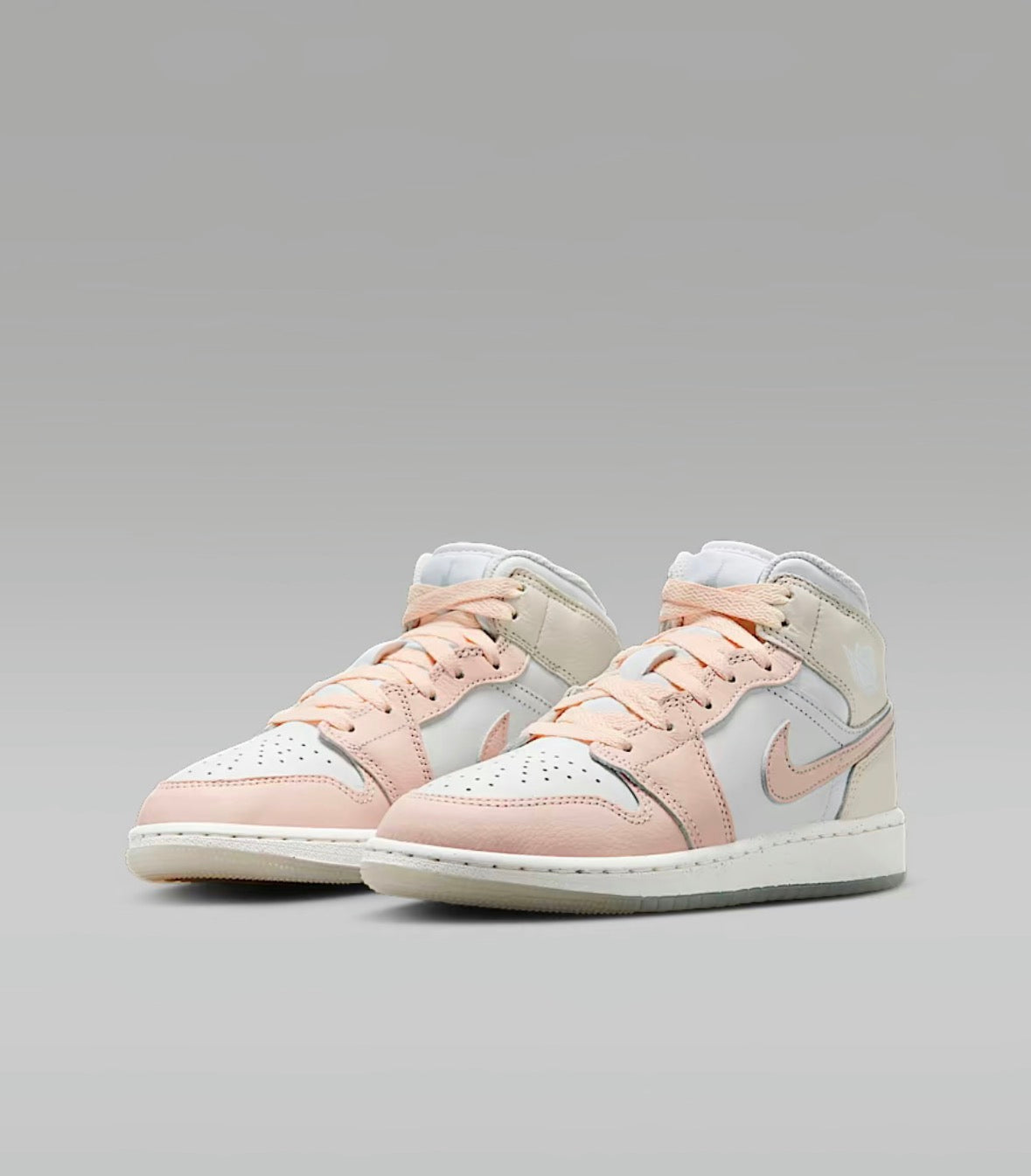 Nike Jordan mid1 pink/beige