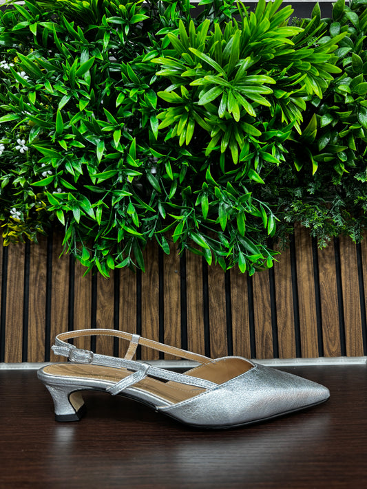 Slingback silver