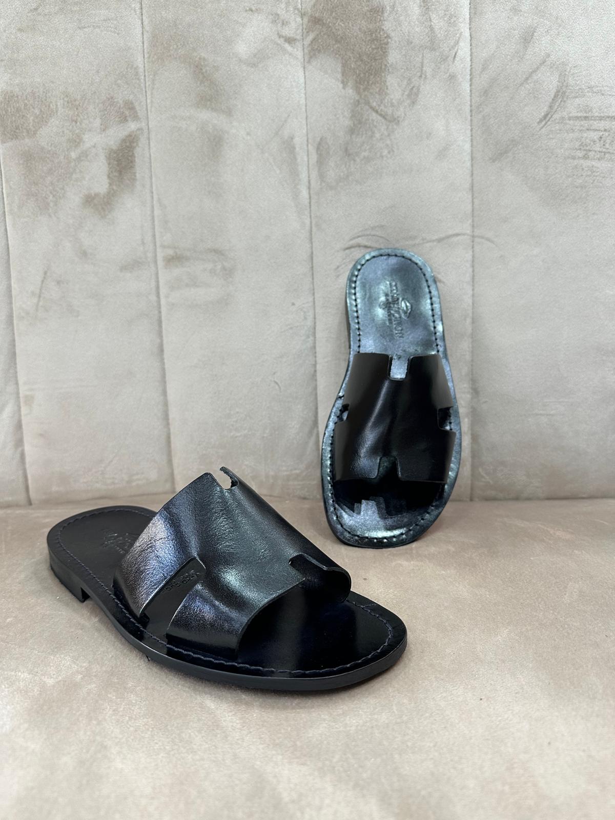 Ciabatta uomo mod.Hèrmes black
