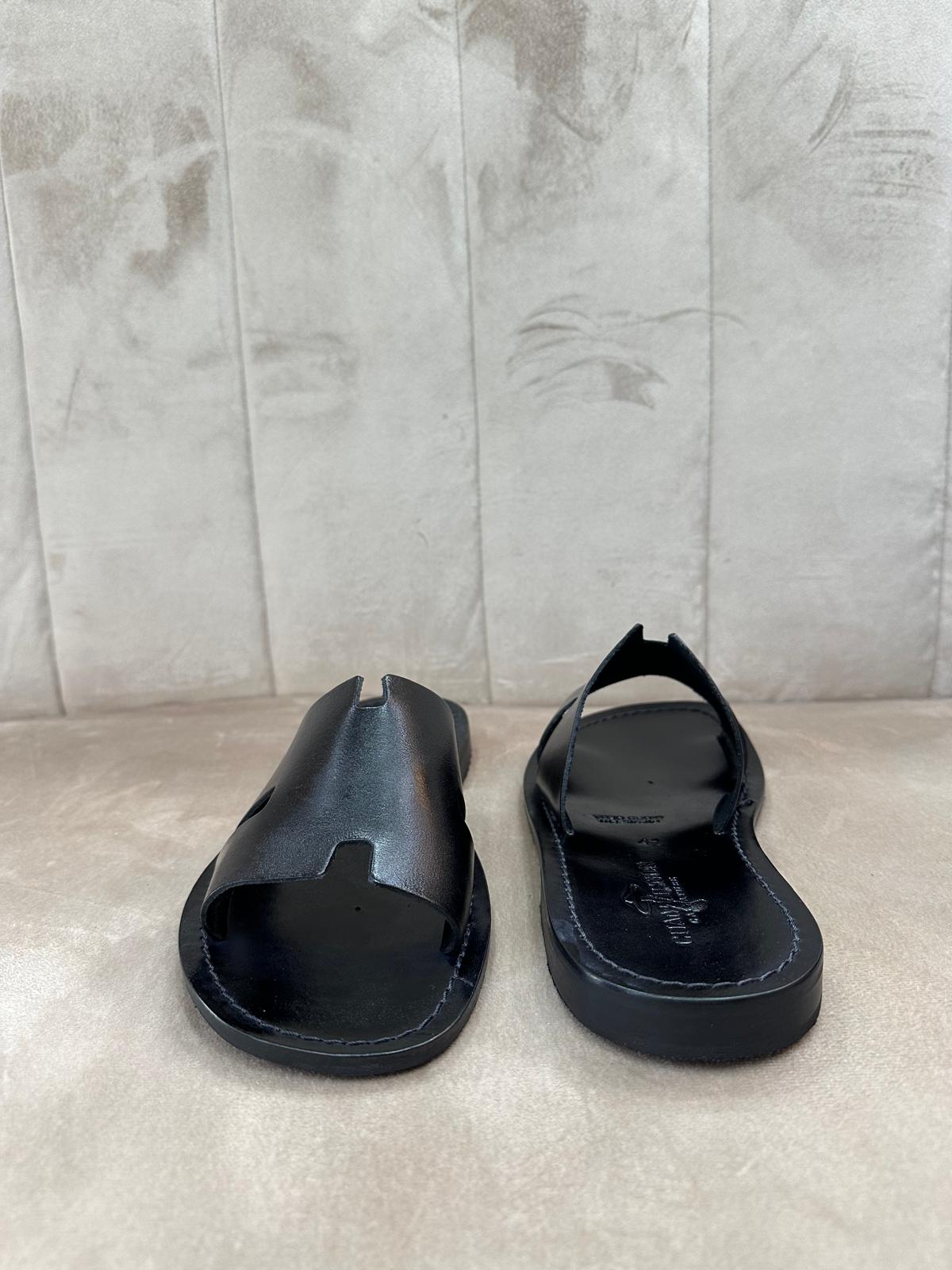 Ciabatta uomo mod.Hèrmes black