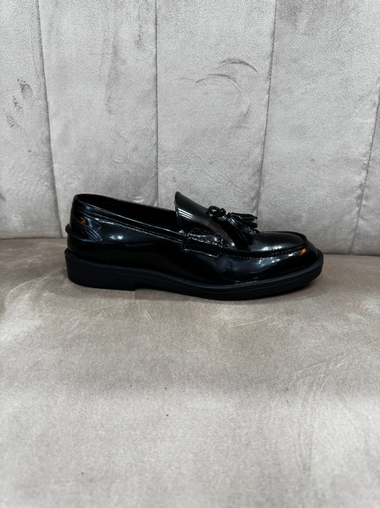 Mocassino com nappine nero lucido