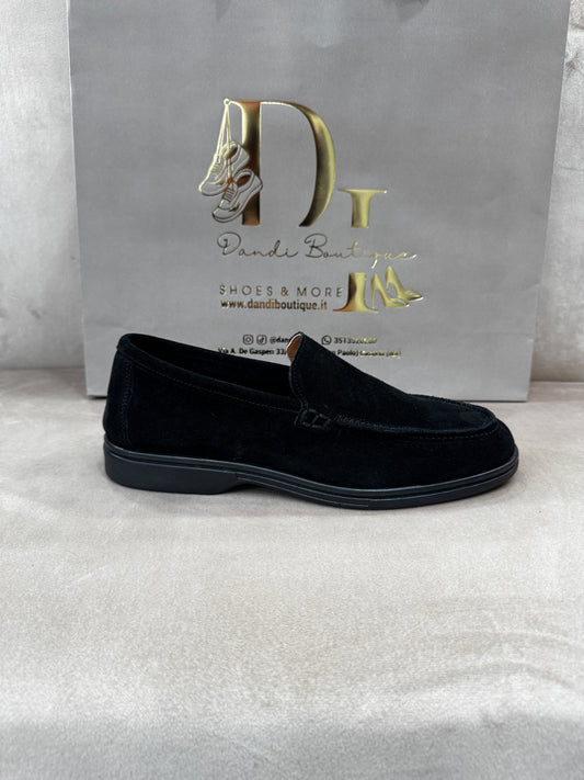 Mocassino mod.LoroPiana aut/inv Nero