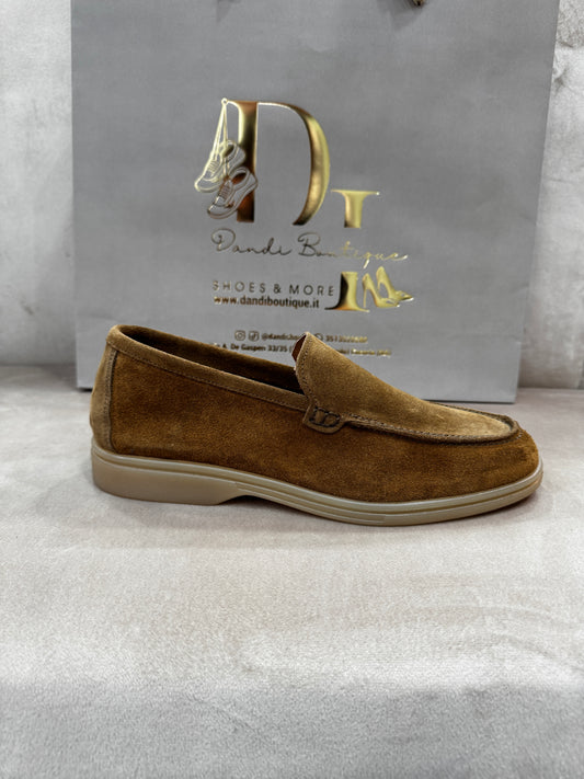 Mocassino mod.LoroPiana aut/inv Tabacco