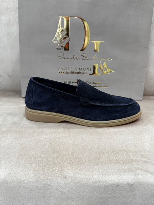 Mocassino mod.LoroPiana aut/inv Blu