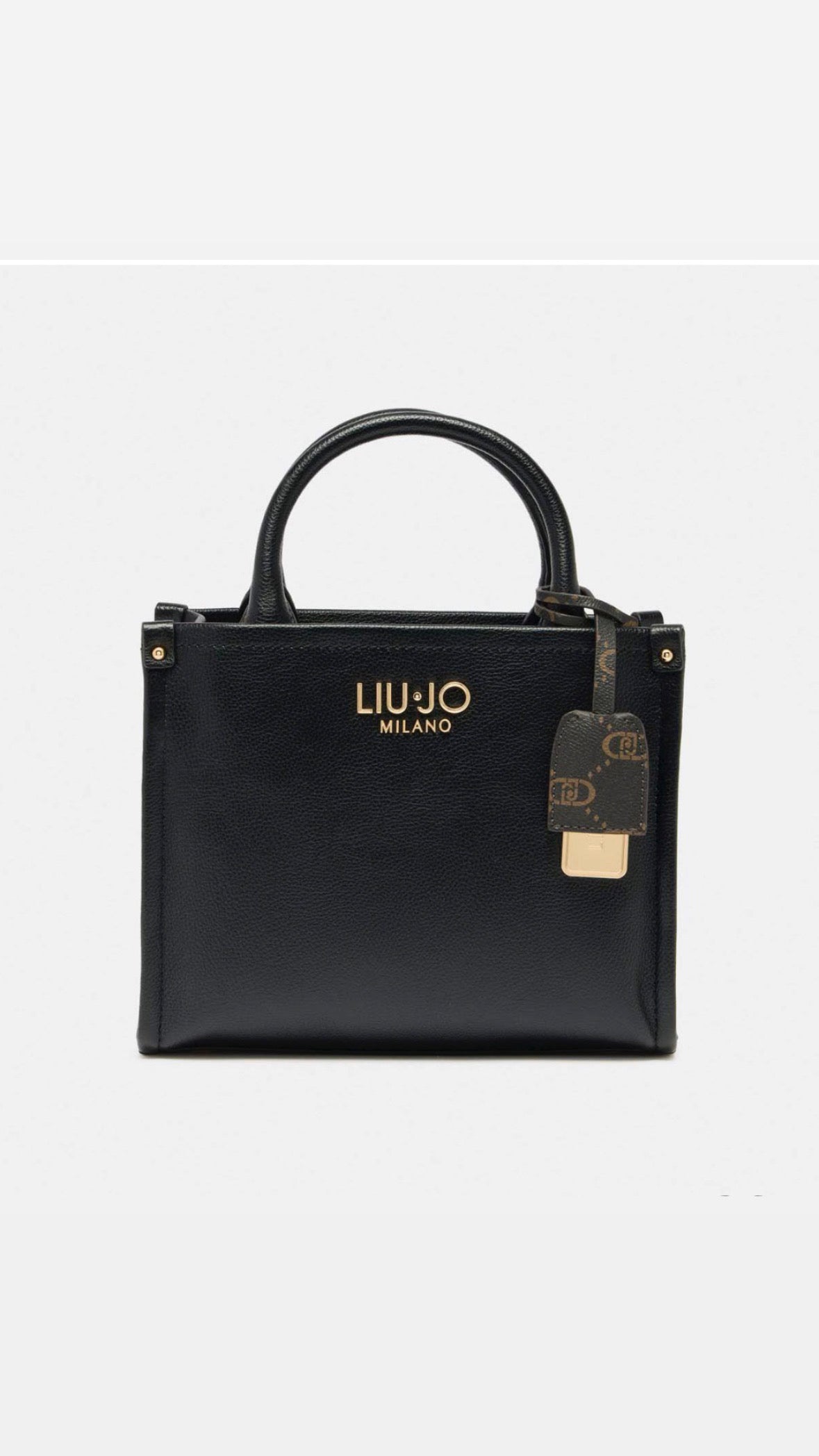 Borsa Liu Jo Black con ciondolo mono/gold